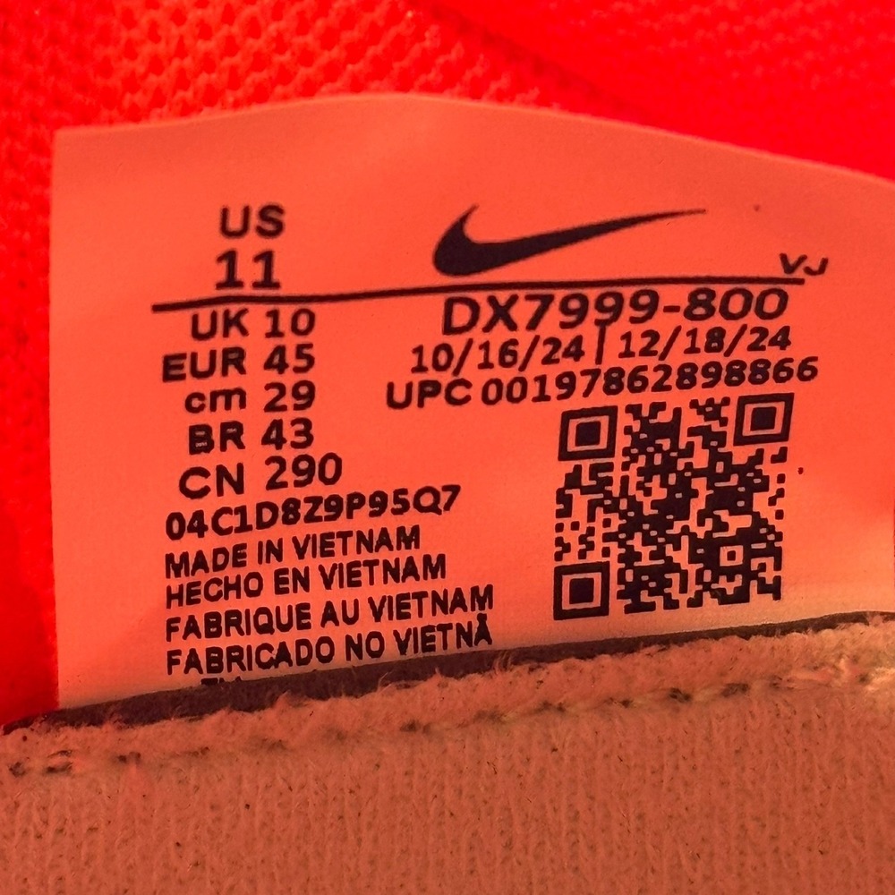 Nike Zoom Rival Waffle 6 Hyper Orange Volt Men's Size 11 DX7999-800 Racing Shoes - Picture 11 of 11